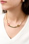 Heliophilia Silver Collar Multicolor de Metal Lacado con Resistencia al Deslustre